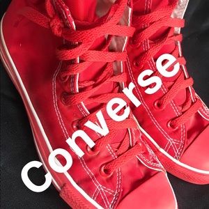 Rare Red limited edition converse size 8w and 6m